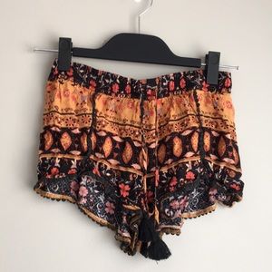 Urban Outfitters drawstring tassle shorts size XS